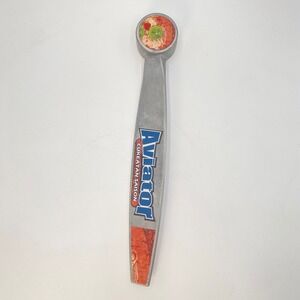 Aviator Brewing Cukeatan Saison Beer Tap Handle Metal Brushed Silver Logo